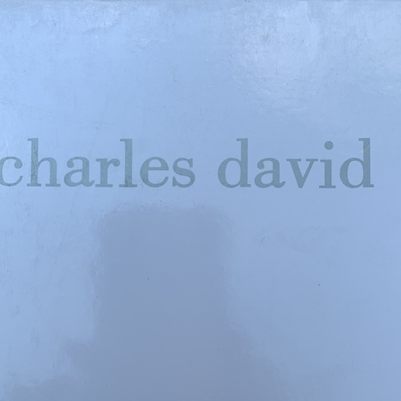 Charles David White and snakeskin Side buckle heel - Picture 11 of 12